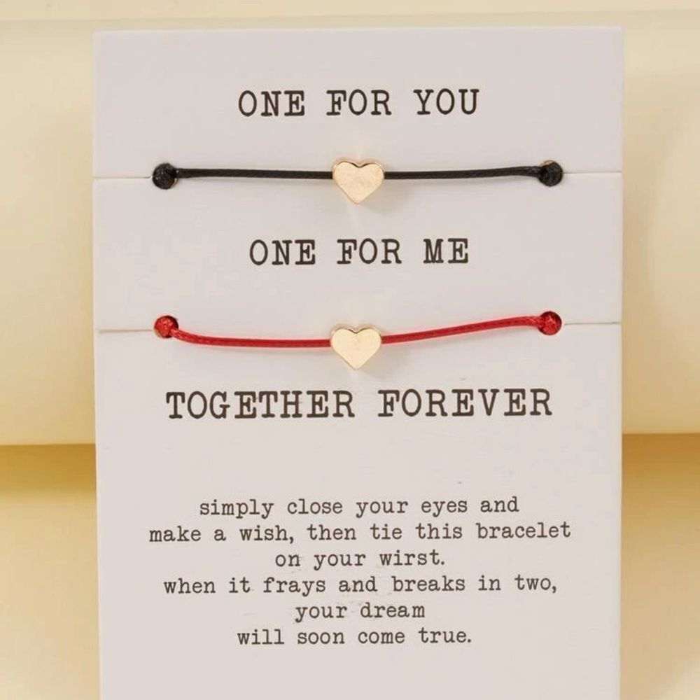 2 piece set of bracelets - BFF / GF / BF / friendship bracelets